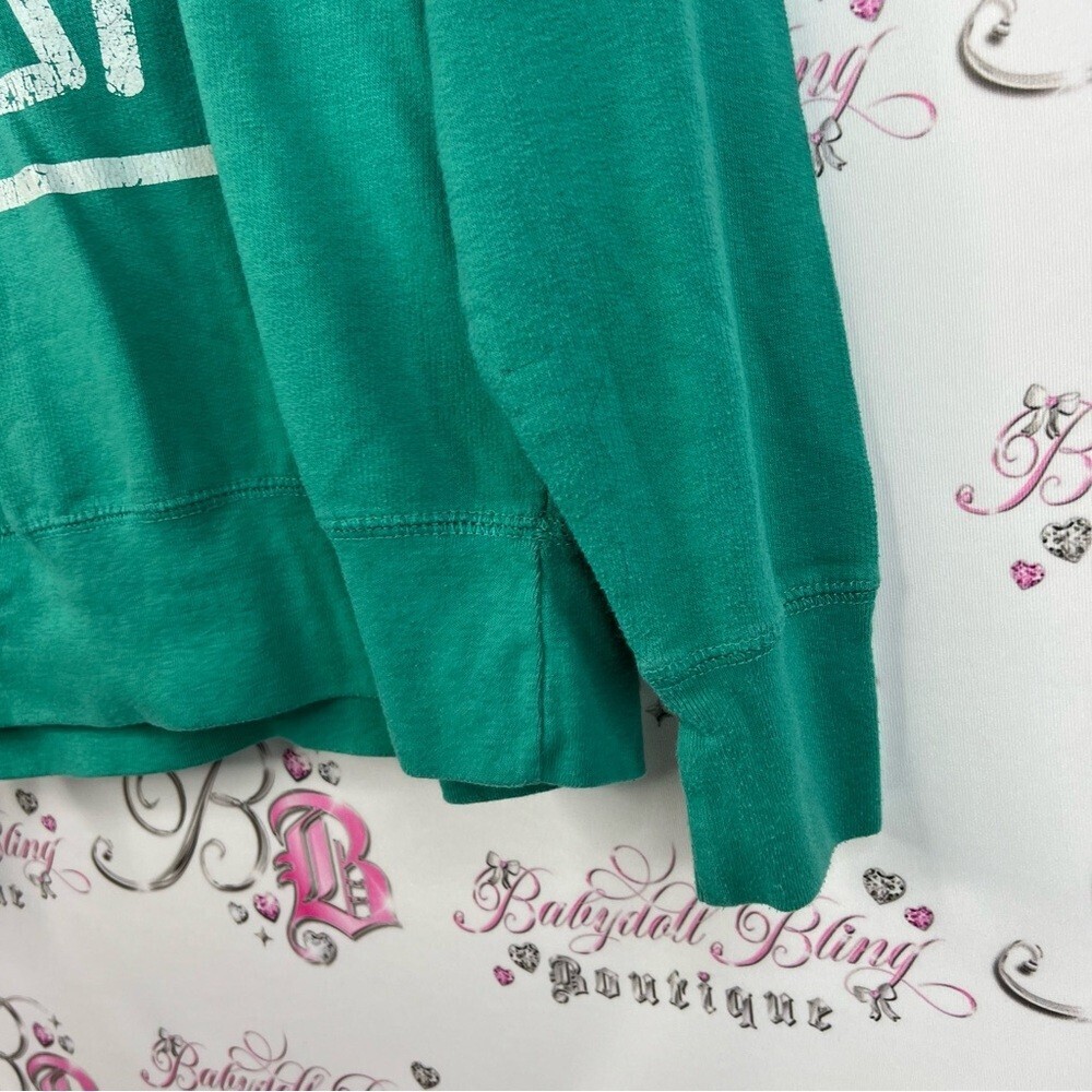 Live & tell sweater Mama Bear tipi graphic pull over green blue Teal Sweatshirt - Picture 8 of 12
